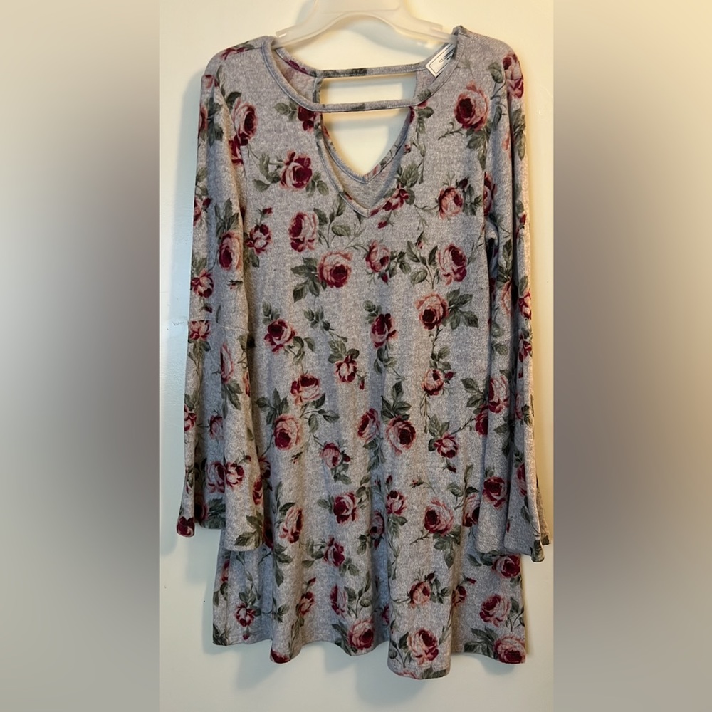 Flare Sleeve No Comment Sweater Dress 🌹